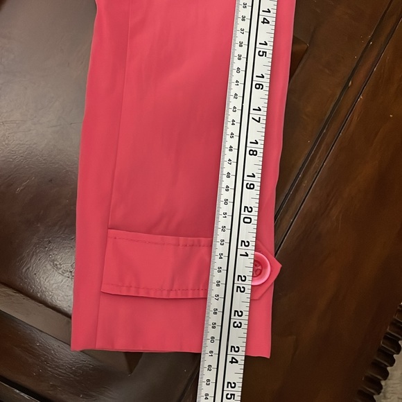 Women’s size small relativity button up coral trenchcoat - Picture 11 of 15
